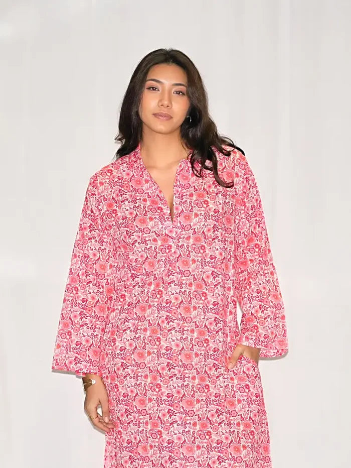 Aashi Dress - Coral
