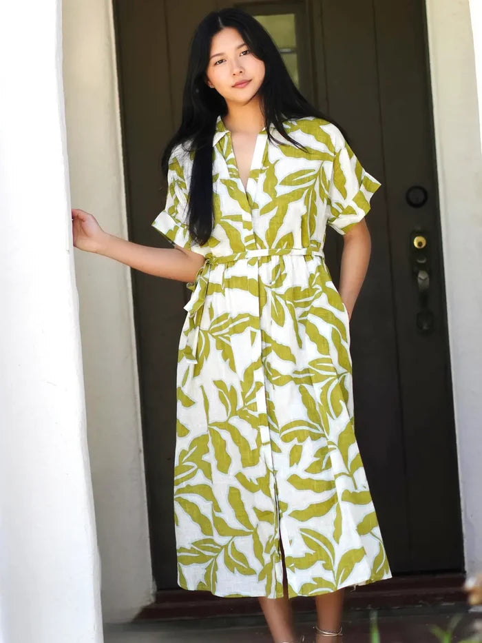 Brigitte Abstract Print Dress