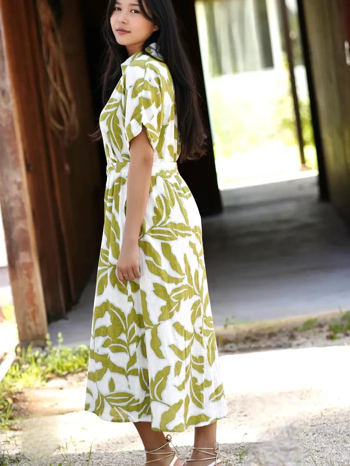 Brigitte Abstract Print Dress