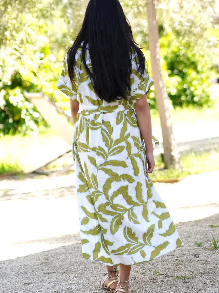 Brigitte Abstract Print Dress