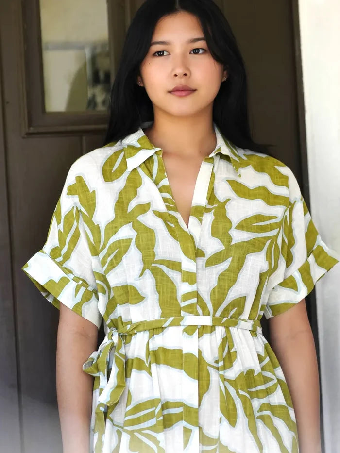 Brigitte Abstract Print Dress