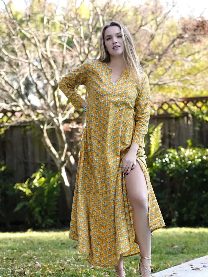 Calypso Dress Mustard