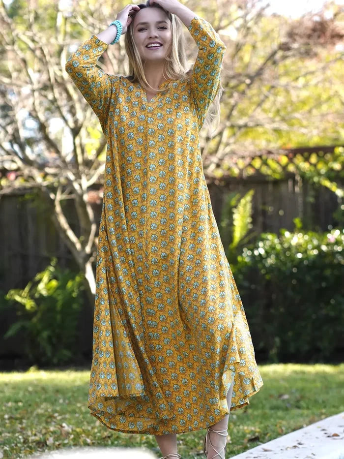 Calypso Dress Mustard
