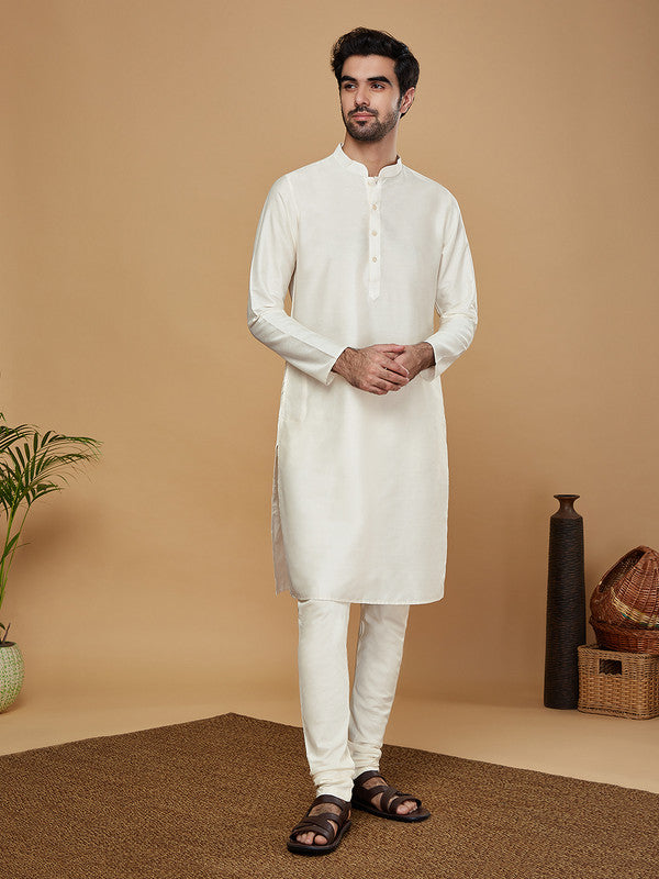Men Ombre Kurta Jacket Churidar Set