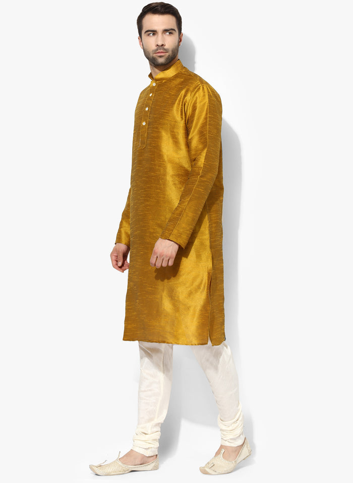 Men Yellow Kurta
