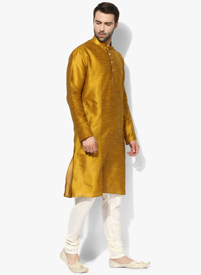 Men Yellow Kurta