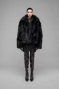 "MUDDY" FAUX FUR BLOUSON - 032c