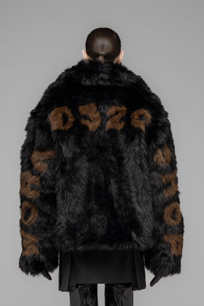 "MUDDY" FAUX FUR BLOUSON - 032c