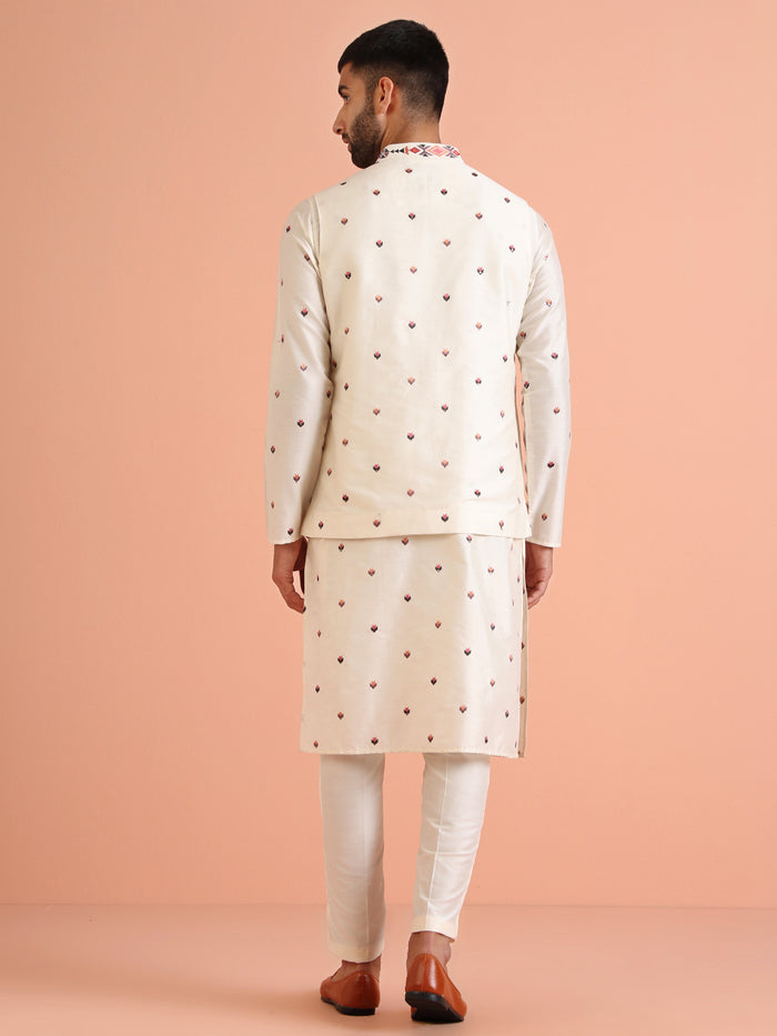 Multi-Color Nehru Jacket Set