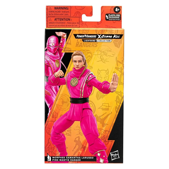 Power Rangers Cobra Kai morphed Samantha Larusso Pink Mantis Ranger action figure in box packaging