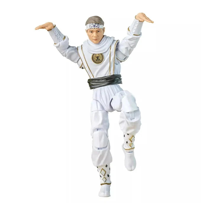 White Crane Power Ranger action figure in pose