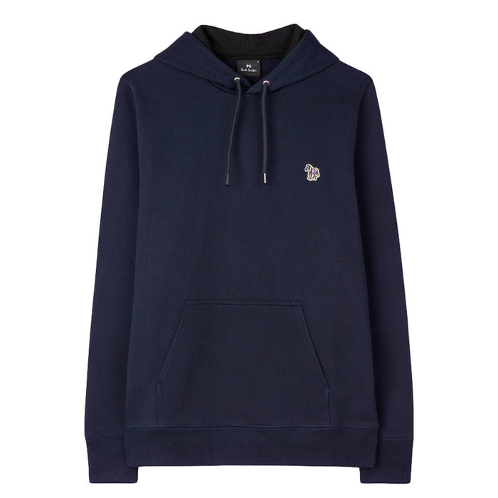 PS Paul Smith - Reg Fit Zebra Logo Hoodie in Navy - Nigel Clare