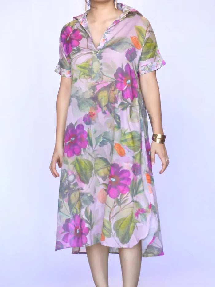 Tallulah Dress - Pink Floral